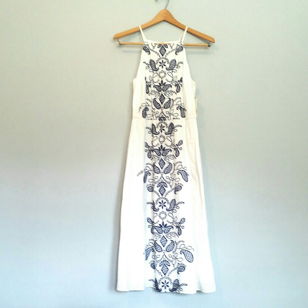 New Maison Jules Cotton Embroidered Dress